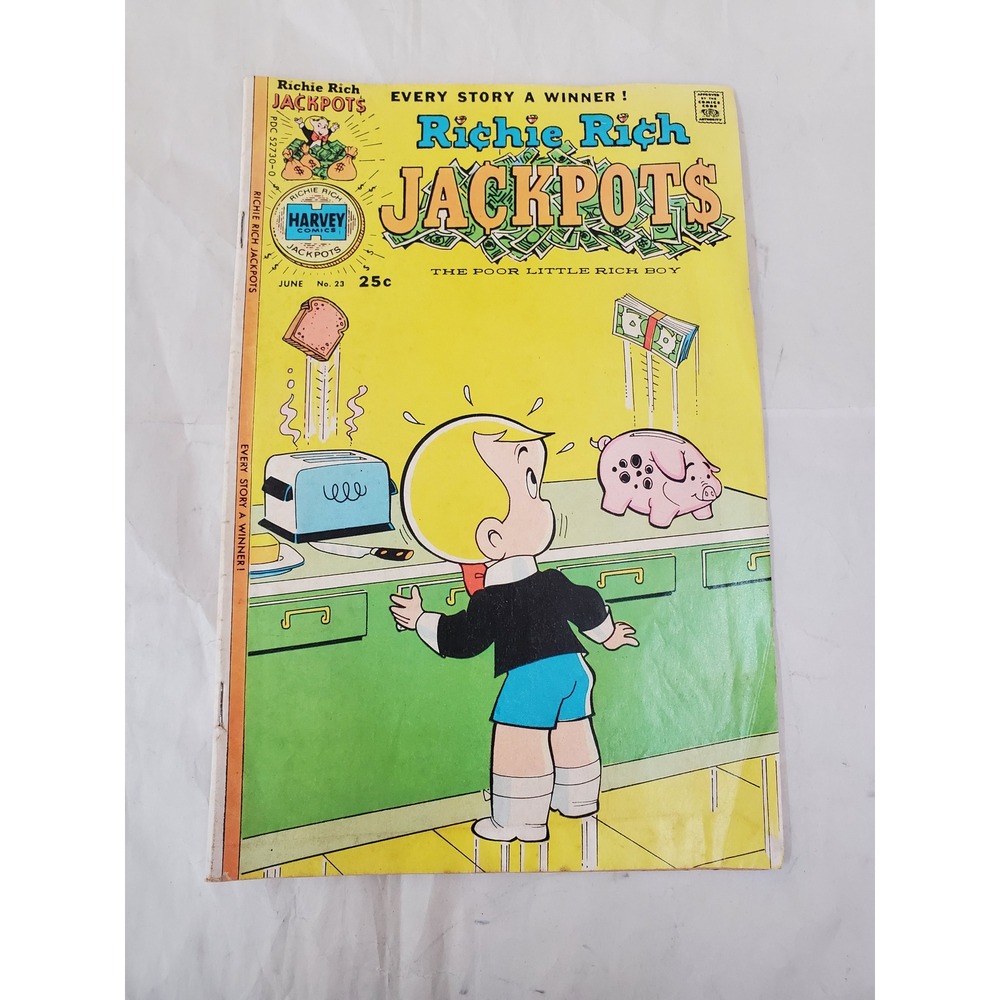 Richie Rich Jackpots #23 June 1974 Harvey Comics Bronze Age Poor Little Rich Boy